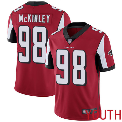 Atlanta Falcons Limited Red Youth Takkarist McKinley Home Jersey NFL Football #98 Vapor Untouchable->youth nfl jersey->Youth Jersey